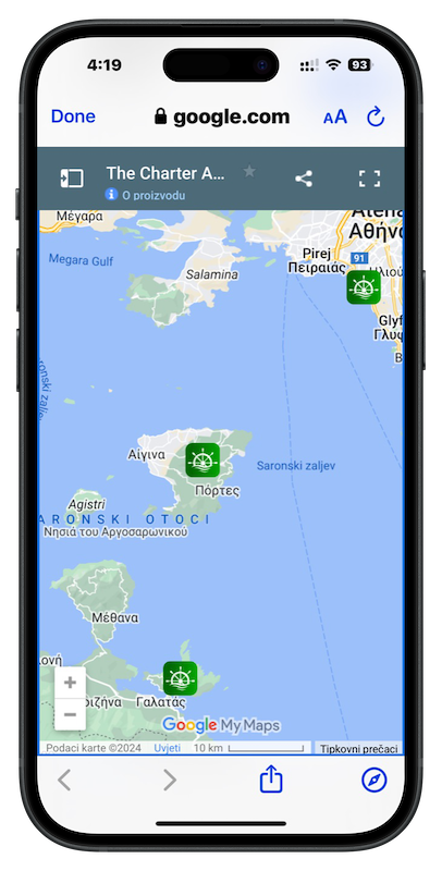 The Charter App marinas info