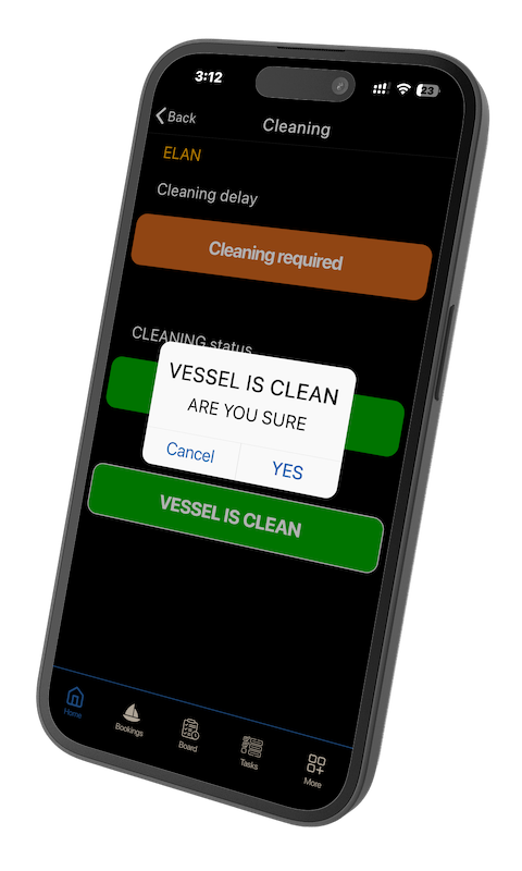 Charter Manager App - cleaning done